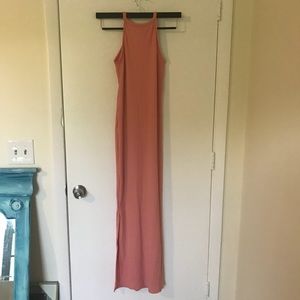 Sexy, high-neck, form fitting maxi. Size M.